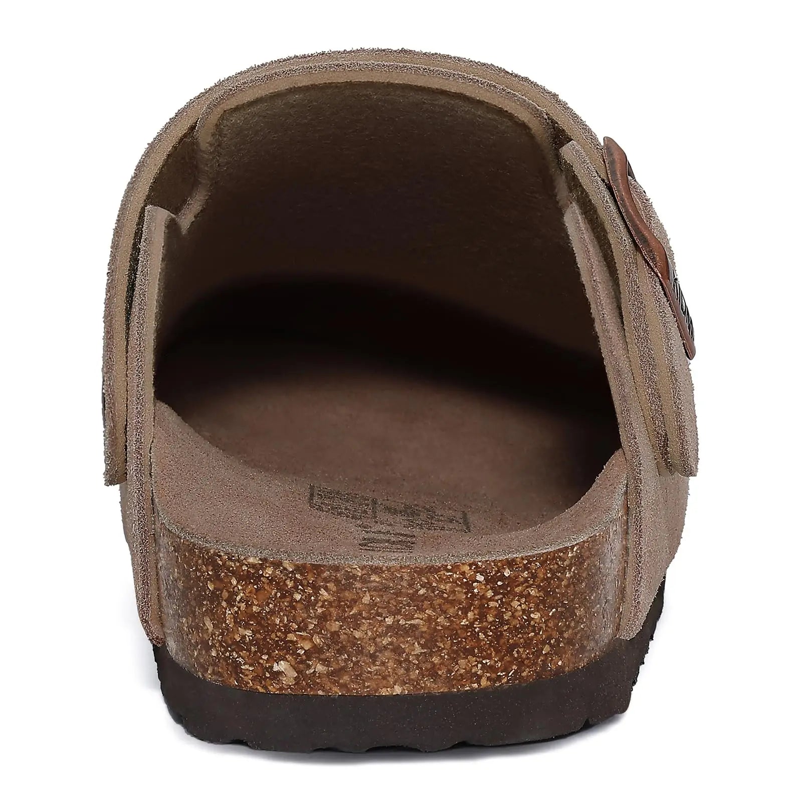 Women'S Suede Clogs with Arch Support New Adjustable Strap Cork Footbed Mules Lady Slip on Clogs Slippers Men Cork Slides